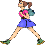 Walking 3 Clip Art