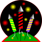 Firecracker Rockets 3 Clip Art