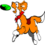 Dog in the Park Clip Art