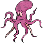 Octopus - Happy 1 Clip Art