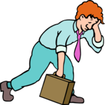 Businessman - Exhausted 1 Clip Art
