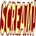 Scream! - Title Clip Art