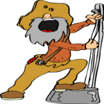 Prospector Singing Clip Art