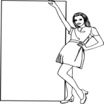 Woman Frame 2 Clip Art