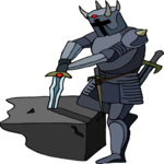 Knight with Sword 14 Clip Art