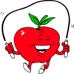 Apple Jumping Rope Clip Art