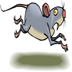 Mouse - Scared Clip Art