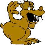 Bear - Angry 2 Clip Art