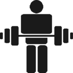 Weight Lifting Symbol 2 Clip Art