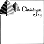 Christmas Joy Frame Clip Art