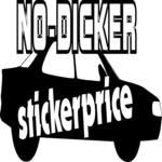 No-Dicker Sticker Clip Art
