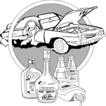 Drunk Driving 1 Clip Art