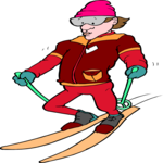 Skier 72 Clip Art