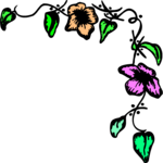 Flower Corner 06 Clip Art