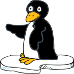 Penguin on Ice 2 Clip Art