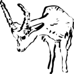 Antelope 03 Clip Art