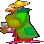 Spy - Bird Clip Art