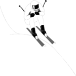 Skier 20 Clip Art