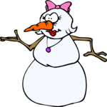 Snow Woman 3 Clip Art