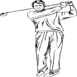 Golfer 57 Clip Art