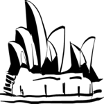 Sydney Opera House 07 Clip Art
