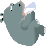Hippo Baby Clip Art