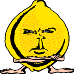 Lemon - Angry Clip Art