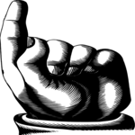 Finger Pointing 015 Clip Art