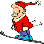 Skier 60 Clip Art