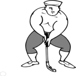 Golfer 020 Clip Art