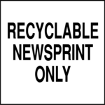 Recyclable Newsprint Clip Art