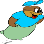 Sack Race - Bear Clip Art