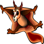 Squirrel - Flying Clip Art