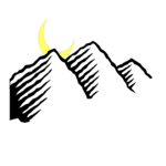 Mountains & Moon Clip Art