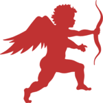 Cupid Silhouette 1 Clip Art