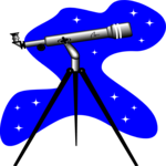 Telescope 04 Clip Art