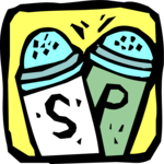 Salt & Pepper Shakers 06 Clip Art