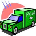 Postal Truck 1 Clip Art