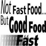 Good Food Fast Clip Art