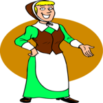 Pilgrim Woman 2 Clip Art