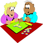Playing Boardgame Clip Art