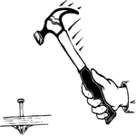 Hammering 1 Clip Art