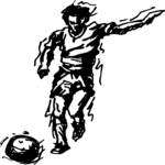 Soccer - Player 22 Clip Art