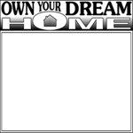 Own Dream Home Frame Clip Art