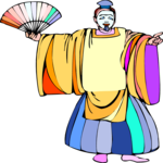Kabuki Actor 3 Clip Art