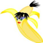 Banana - Hairy Clip Art