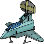 Space Ship 55 Clip Art