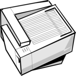 Printer 084 Clip Art