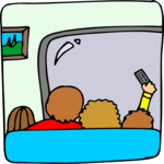 Television - Wide Screen Clip Art