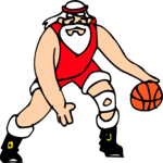Basketball - Santa Clip Art